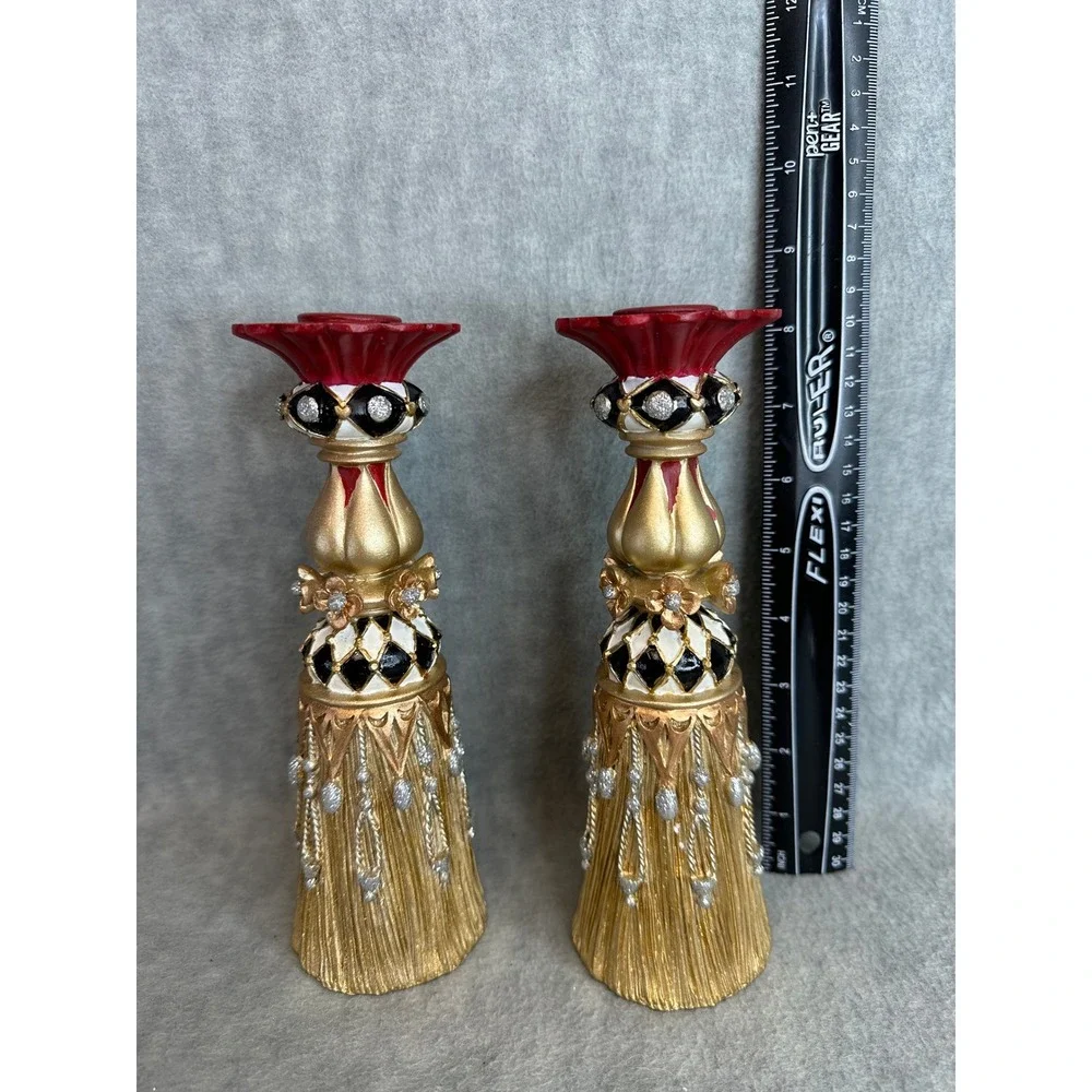 Set of 2‎ Roman Inc Candlestick Holders Home 8.5